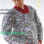 v yakalı erkek kazak anlatım