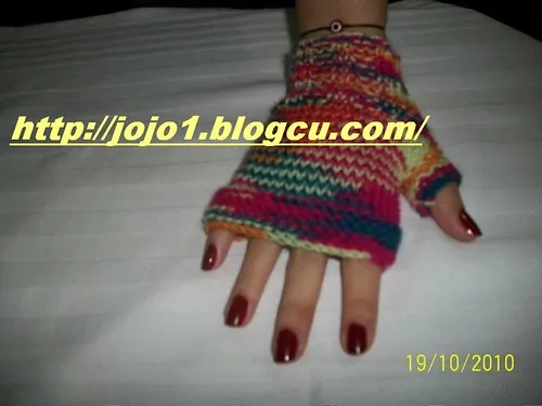 örgü parmaksız eldiven anlatımı