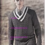 v yaka erkek kazak anlatımı