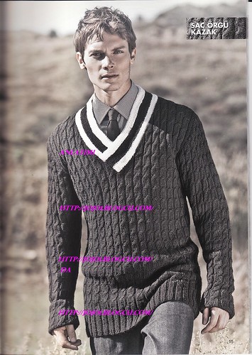 v yaka erkek kazak anlatımı