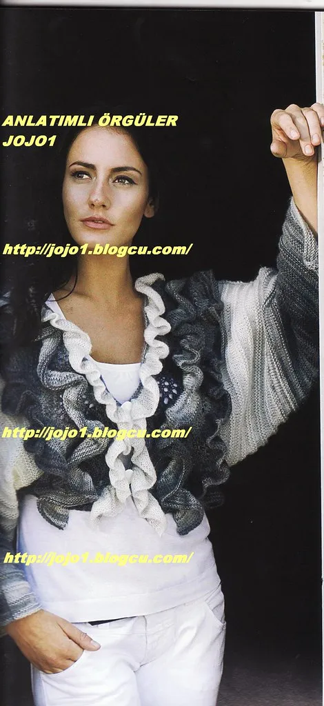 ÖRGÜ KARNABAHAR MODELİ BOLERO ANLATIMI