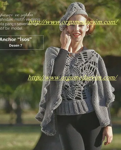 örgü motifli bluz anlatımı