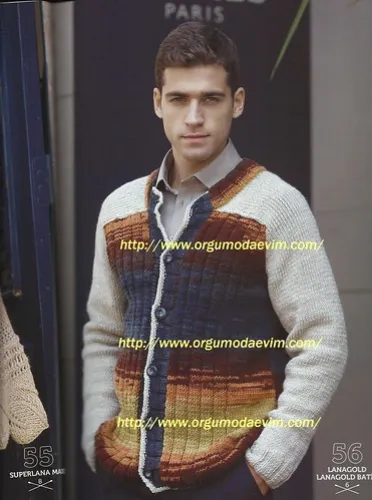 örgü erkek hırka anlatımı