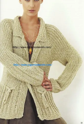 ÖRGÜ KORDONLU HIRKA