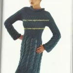 SAÇ ÖRGÜLÜ ELBİSE ANLATIMI