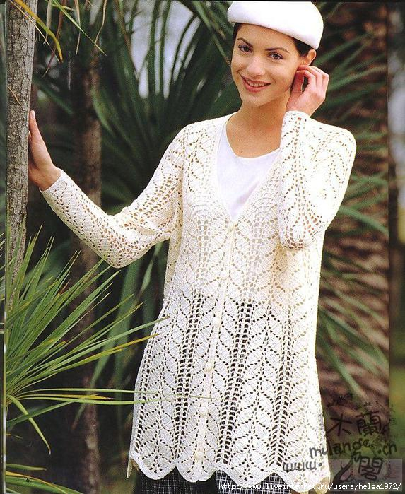 yaprak model tığ işi bluz ve şeması