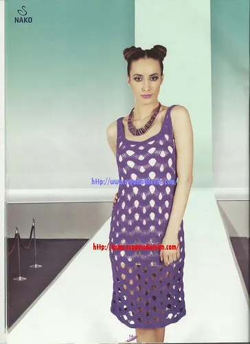 ÖRGÜ YAZLIK ELBİSE ANLATIMI