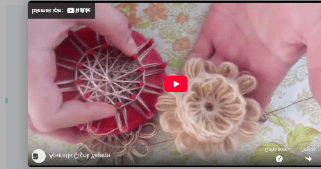 Motif şablonu ile çiçek yapımı