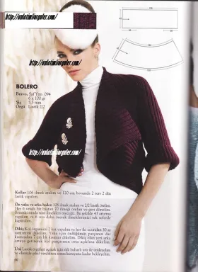 örgü bolero anlatımı