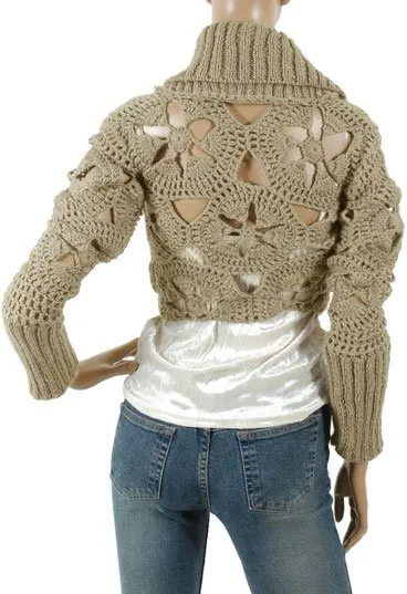 Motiflerden oluşan hırka