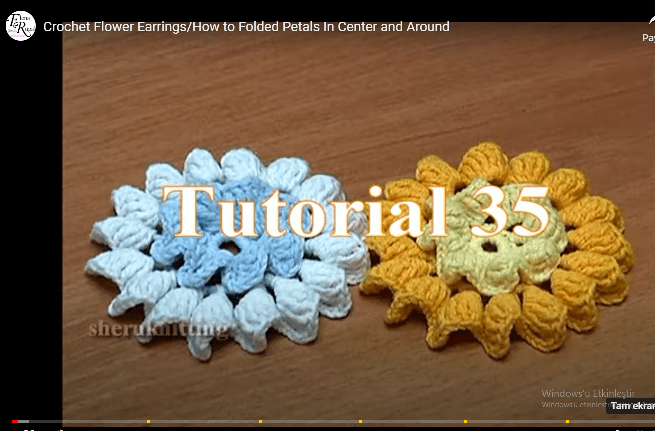 CROCHET PUFF STITCH FLOWER