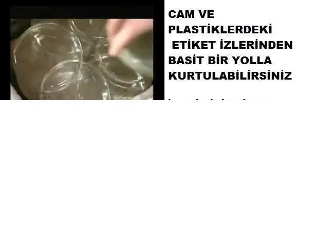 Cam ve plastiklerdeki etiket lekeleri nasıl çıkar