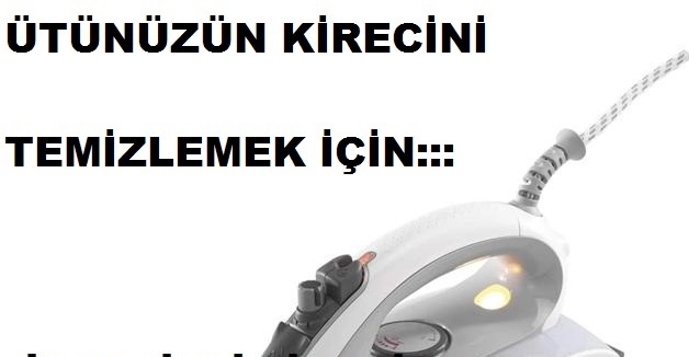 Ütünüzün kirecini temizlemek için