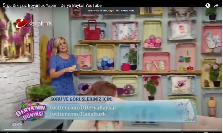 Derya Baykal boyunluk yapılışı