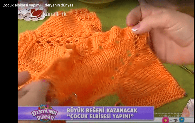 DERYANIN DÜNYASI BEBEK ELBİSESİ ANLATIMI