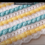 Çapraz fıstıklı tığ işi model yapılışı