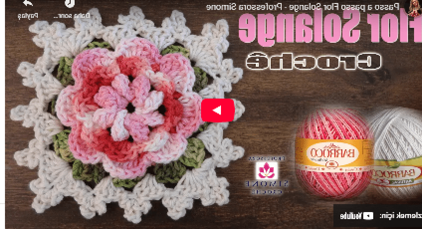 GÜLLÜ KARE MOTİF YAPILIŞI VİDEOLU