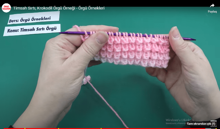 TİMSAH SIRTI ÖRNEĞİ VİDEOLU ANLATIM