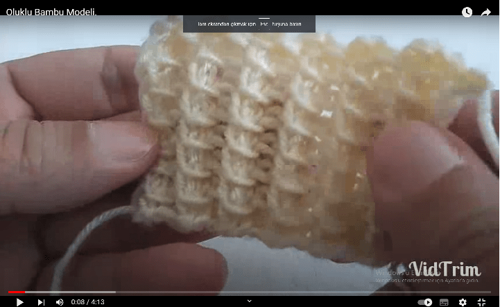 OLUKLU BAMBU ÖRGÜ YAPIMI VİDEOLU