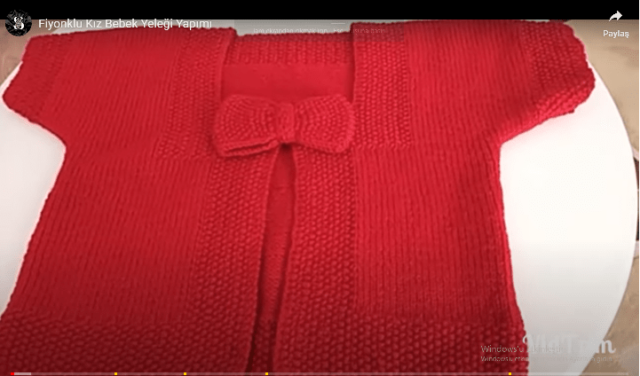 FİYONKLU BEBEK YELEĞİ ANLATIMI VİDEOLU