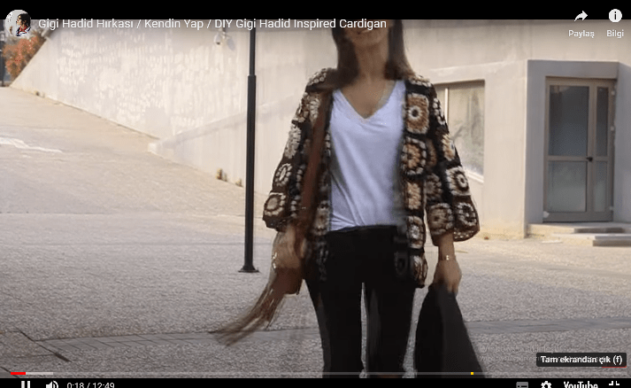 GİGİ HADİD HIRKASI YAPIMI VİDEOLU