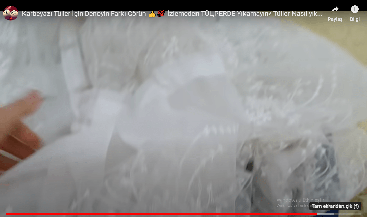 KAR GİBİ TÜL PERDE İÇİN BUNU YAPIN