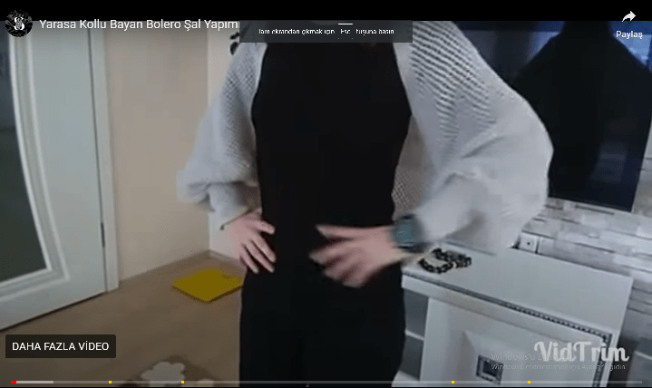 YARASA KOLLU BOLERO YAPILIŞI