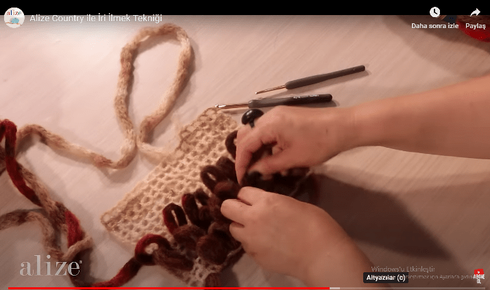 ALİZE COUNTRY İRİ İLMEK TEKNİĞİ