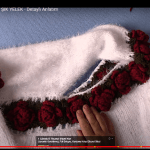 Gül motifli yelek yapılışı videolu