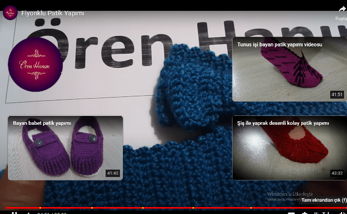 FİYONKLU PATİK ANLATIM VİDEOLU