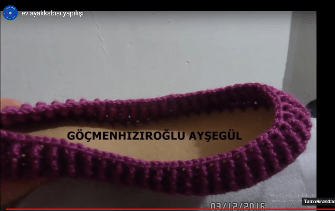 TABANLIK İLE PATİK YAPILIŞI VİDEOLU