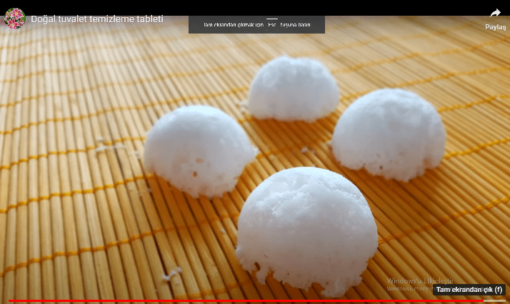 TUVALETLERİ TEMİZLEYEN HOŞ KOKULU TABLET NASIL YAPILIR
