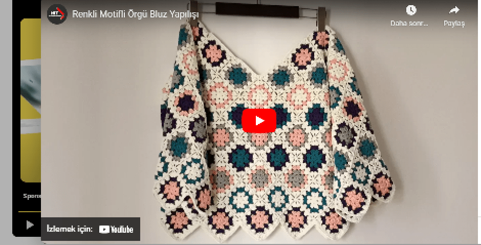 MOTİFLERDEN OLUŞAN YAZLIK BLUZ ANLATIM VİDEOSU
