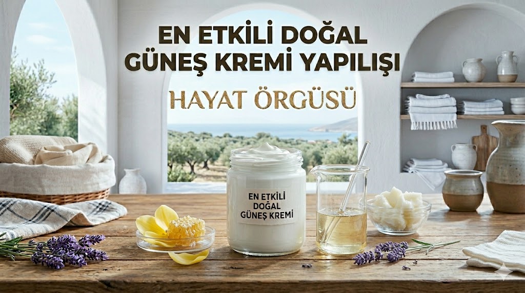 Ev yapımı en etkili doğal güneş kremi tarifi ve malzemeleri