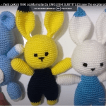 Örgü oyuncak tavşan yapılışı