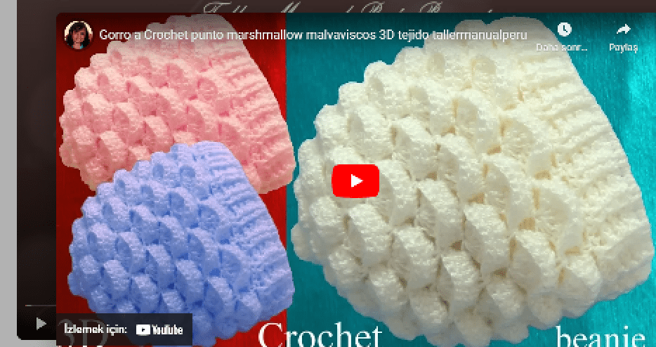 KAYIK DESENLİ ÖRGÜ BERE YAPILIŞI