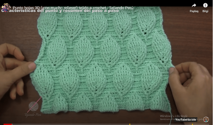 TIĞ İŞİ YAPRAK DESENİ YAPILIŞI