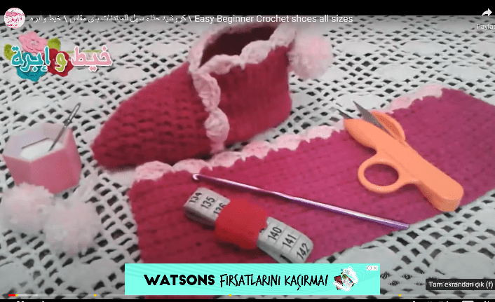 TEK PARÇA ÖRGÜ PATİK YAPILIŞI