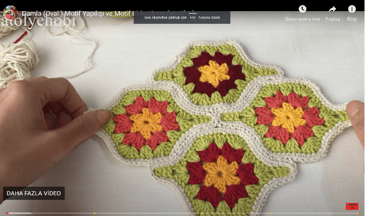 OVAL-DAMLA HANIM DİLENDİ BEY BEĞENDİ MOTİF YAPILIŞI