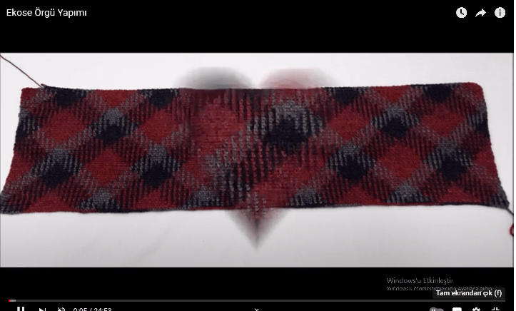 Ekose örgü nasıl örülür