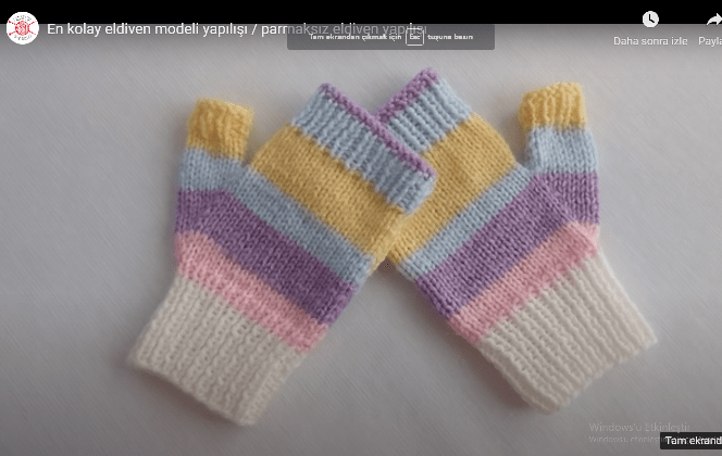 PARMAKSIZ ELDİVEN YAPILIŞI VİDEOLU