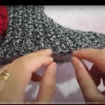 Ponponlu örgü yarım bot yapılışı