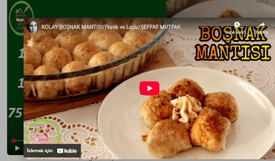 BOŞNAK MANTISI VE EVDE SÜZME YOĞURT YAPILIŞI