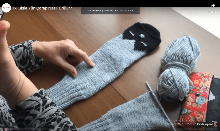 2 ŞİŞ İLE ÇORAP NASIL ÖRÜLÜR