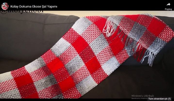 Zincir ekose şal nasıl yapılır