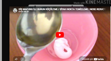 Diş macunu ile burun küçültme ve siyah nokta temizleme maskesi uygulaması - Hayat Örgüsü