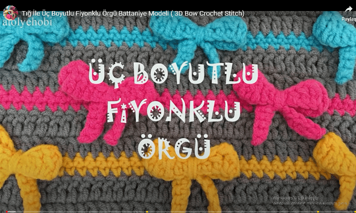 TIĞ İŞİ FİYONKLU ÖRGÜ NASIL YAPILIR