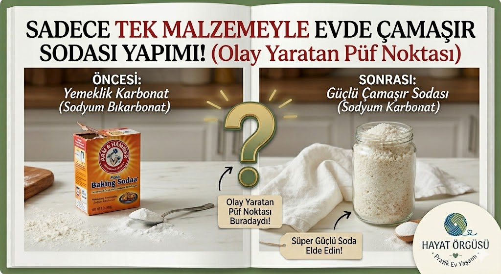Evde Karbonattan Çamaşır Sodası Nasıl Yapılır?