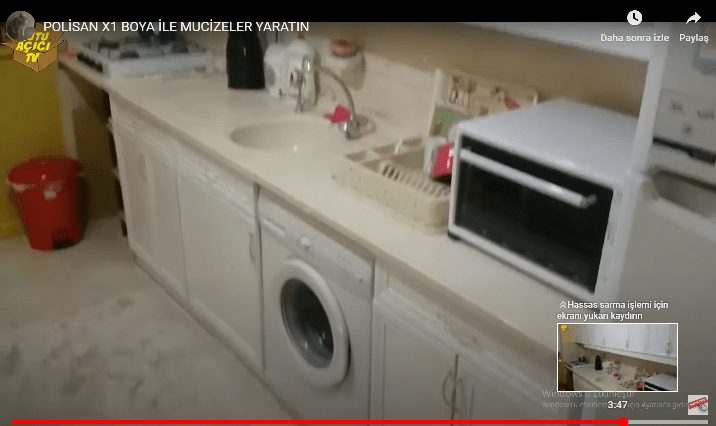 MUTFAK DOLAPLARINIZI BEYAZ RENGE NASIL BOYARSINIZ