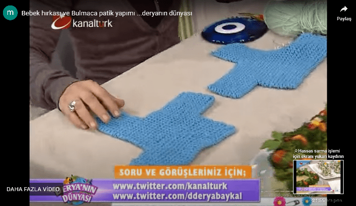 Bulmaca patik ve bebek hırkası yapılışı